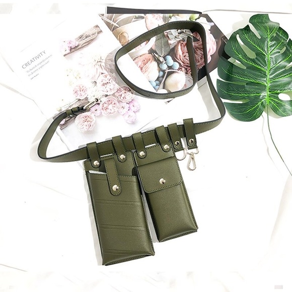 Green 2pc waist bag - Picture 2 of 3